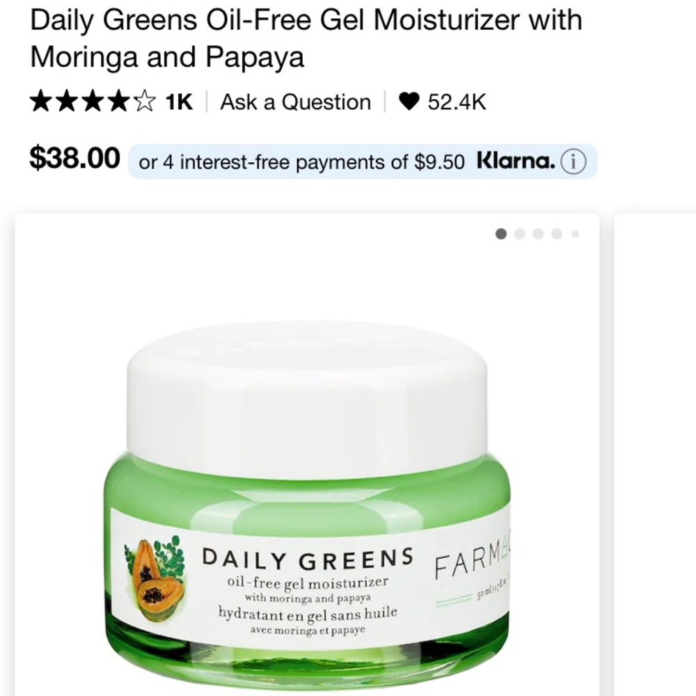 Farmacy Daily Greens Oil-Free Gel Moisturizer